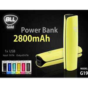 รหััสสินค้า BLL-G19 Powerbank 2800 mAh แบตเตอรี่สำรอง