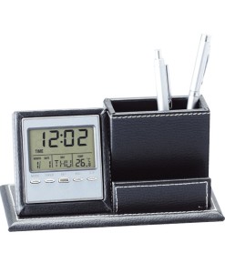 รหัสสินค้า : CK-011 นาฬิกาตั้งโต๊ะพร้อมที่วางเครื่องเขียนและใส่นามบัตร