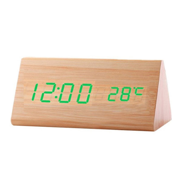 รหัสสินค้า : SA-20 นาฬิกากล่องไม้ตั้งโต๊ะ ไฟ LED ฟรีสกรีนโลโก้