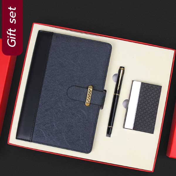 Gift Set กิ๊ฟเซ็ต สมุดโน๊ต ปากกา ตลับใส่นามบัตร รุ่น : SA-68