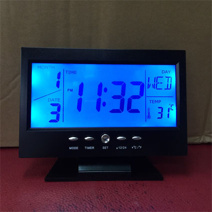 นาฬิกาดิจิตอลตั้งโต๊ะ หน้าจอ LCD พรีเมี่ยม