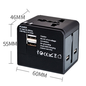 รหััสสินค้า PU-011 ปลั๊กทั่วโลก ปลั๊ก Universal Travel Adapter พร้อมถุงผ้า