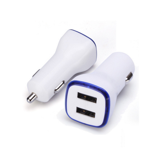 รหััสสินค้า SC-003 อุปกรณ์ชาร์จแบตในรถ ตัวแปลงไฟในรถ USB Car Charger ฟรีสกรีนโลโก้