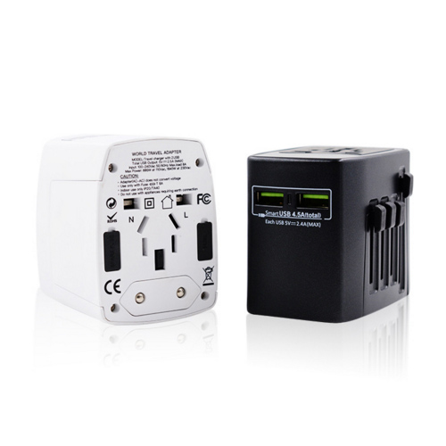 รหััสสินค้า PU-021 ปลั๊กทั่วโลก ปลั๊ก Universal Travel Adapter พร้อมถุงผ้า/กระเป๋า ฟรีสกรีนโลโก้