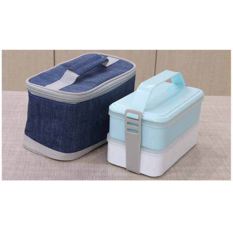 รหัสสินค้า KK-094 ปิ่นโตใส่อาหาร 2 ชั้น ปิ่นโตพลาสติก ปิ่นโตเบนโตะ ฟรีโลโก้