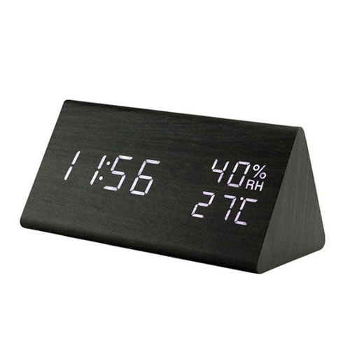 รหัสสินค้า : SA-19 นาฬิกากล่องไม้ตั้งโต๊ะ ไฟ LED ฟรีสกรีนโลโก้