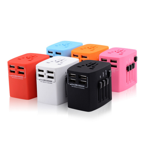 รหััสสินค้า PU-024 ปลั๊กทั่วโลก ปลั๊ก Universal Travel Adapter พร้อมถุงผ้า/กระเป๋า ฟรีสกรีนโลโก้