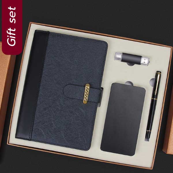 Gift Set กิ๊ฟเซ็ต สมุดโน๊ต ปากกา แฟรชไดร์ฟ ตลับใส่นามบัตร รุ่น : SA-69